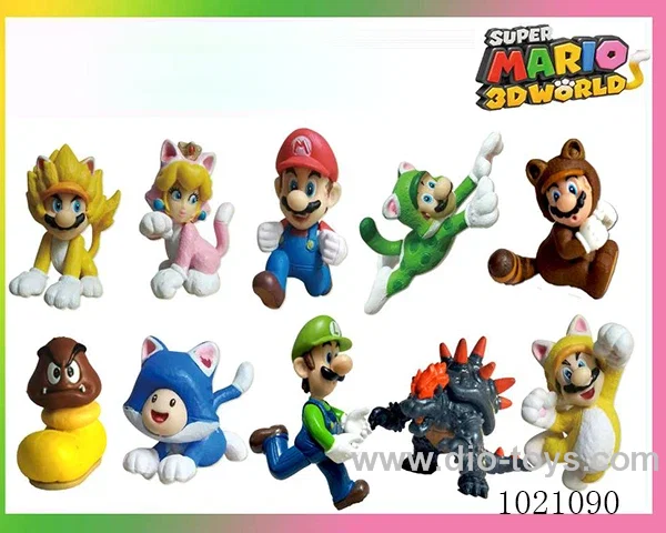 3.8inch mario doll 10sets mixed loading in opp bag