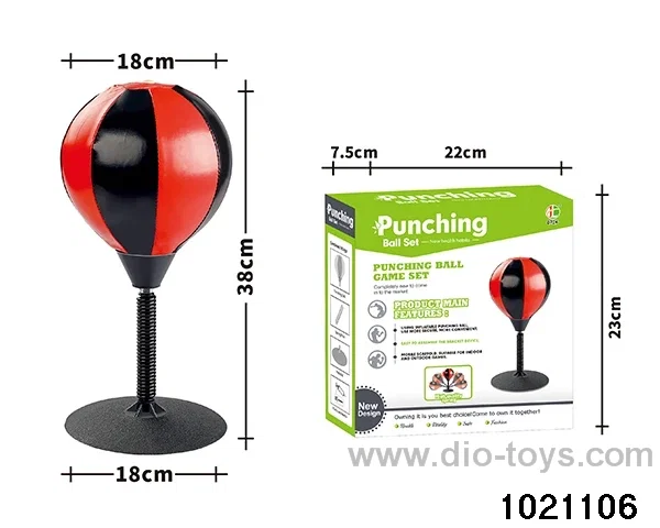 Desktop suction cup boxing ball in color box