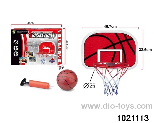 Hanging basketball board in color box