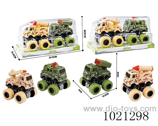 2pcs double friction car in PVC cover