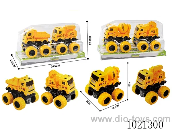 2pcs double friction car in PVC cover