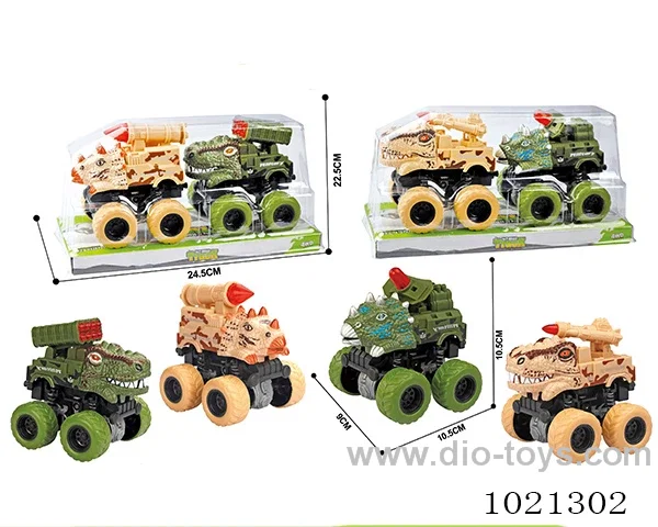 2pcs double friction car in PVC cover