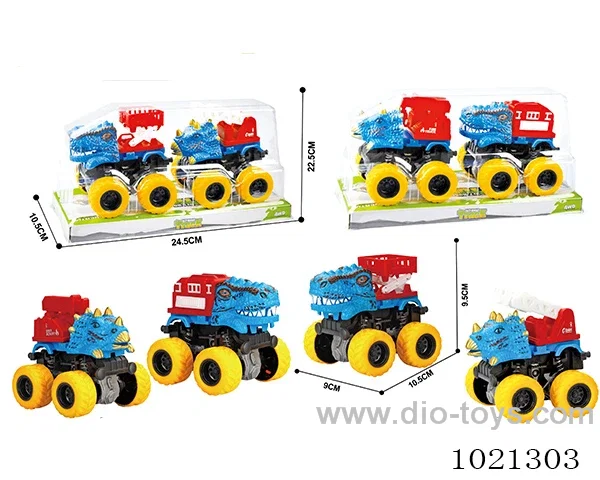 2pcs double friction car in PVC cover