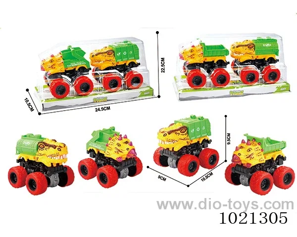 2pcs double friction car in PVC cover