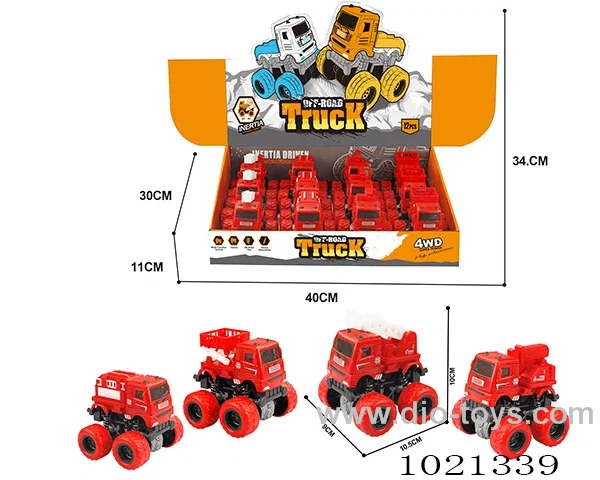 12pcs double friction car in Display box