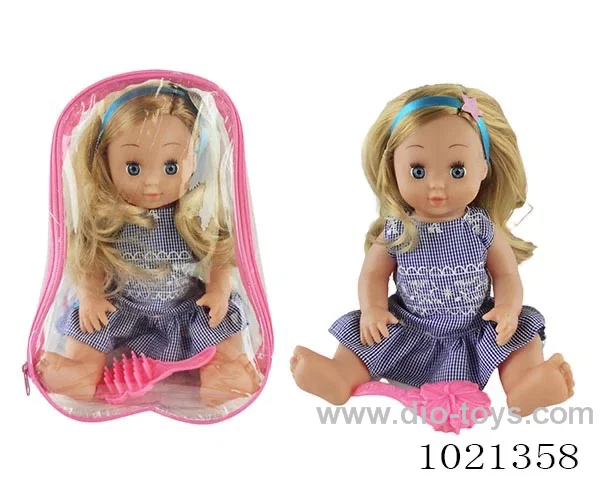 25cm  doll in PVC packsack