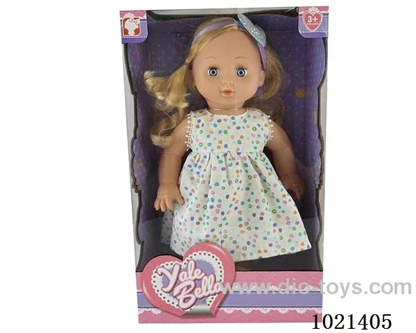 35cm doll with  ornament in window box