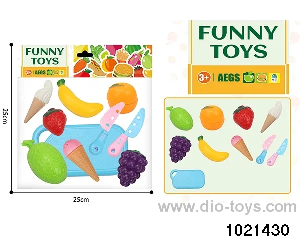 10pcs Slice and Dice Fruit + Ice Cream in pe bag with header