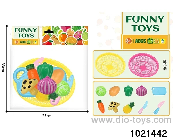 10pcs Slice and Dice Vegetables in pe bag with header