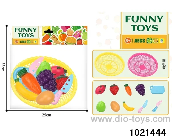 10pcs Slice and Dice Fruits + Vegetables in pe bag with header
