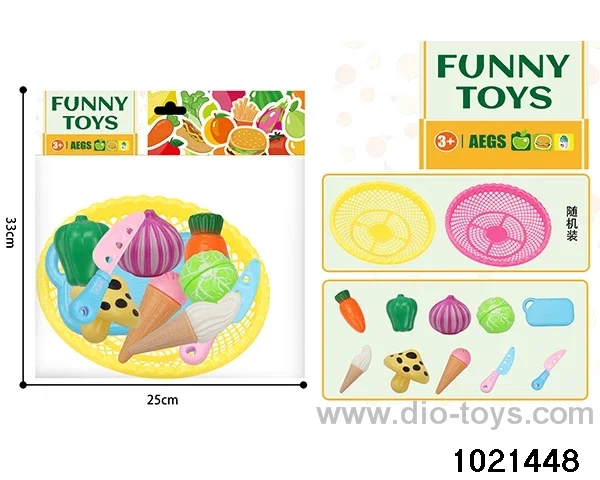 10pcs Slice and Dice Vegetables + Ice Cream in pe bag with header