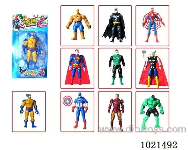 5.5inch Avengers doll with light 10sets mixed loading in  Blister with insert