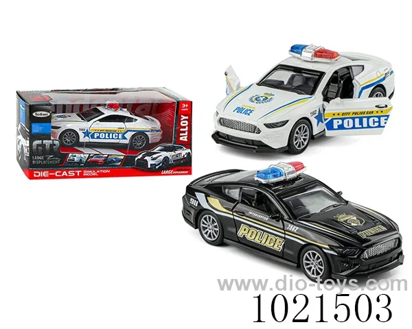 1:32  pull back alloy police car in  window box