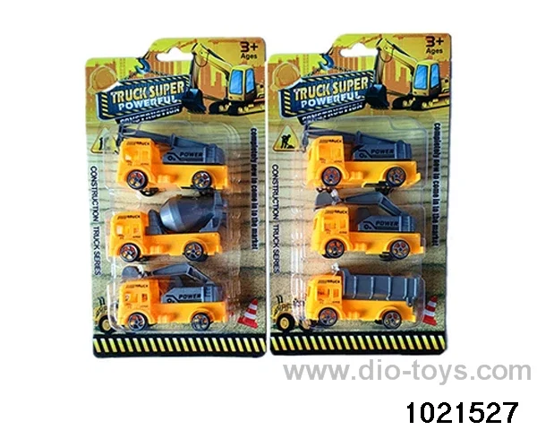 3pcs Pull back car in Blister card