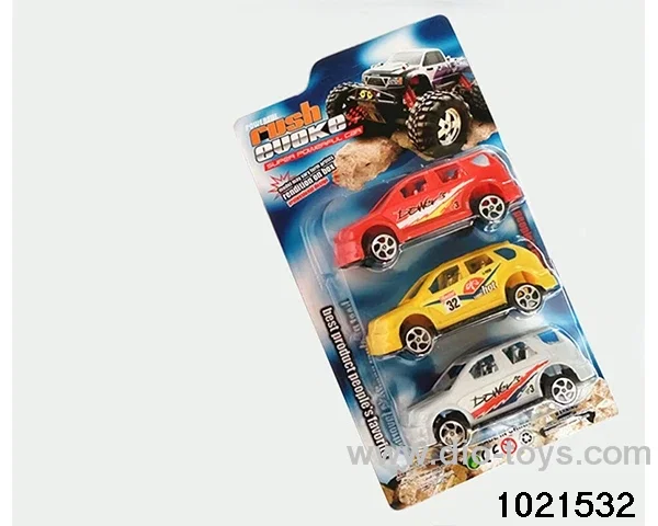 3pcs Pull back car in Blister card