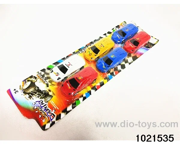6pcs Pull back car in Blister card