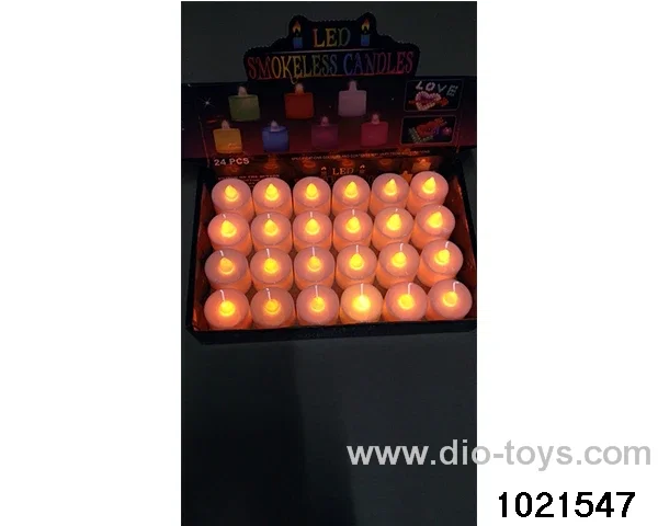 LED electronic candle light (white shell yellow (slight flash)) in display  box