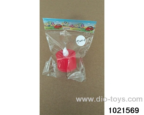 LED candle light 0PP installed (red shell white wick (micro-flash)) in opp bag