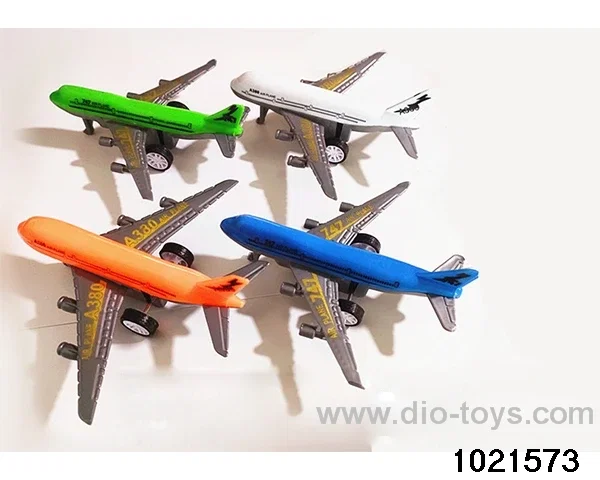 Pull back car Planes 2 models in 4 colors in opp bag