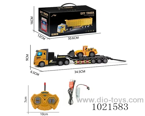4 CH 1:48 remote control truck (with 1 fork lift truck) in hand  box