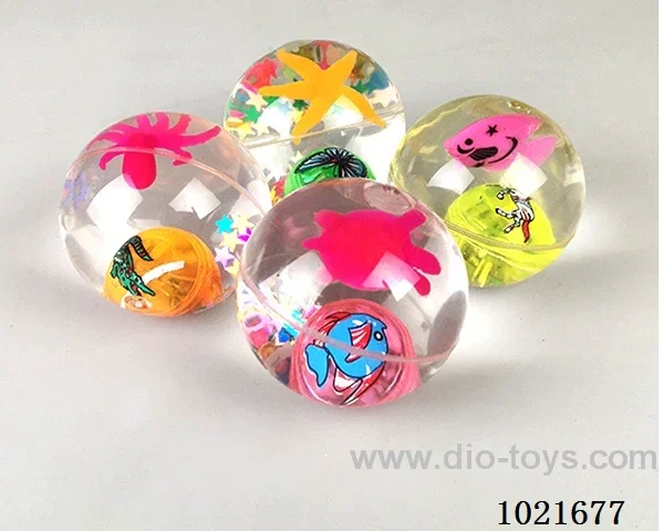 5.5CM Bouncy Ball with flash in Display box