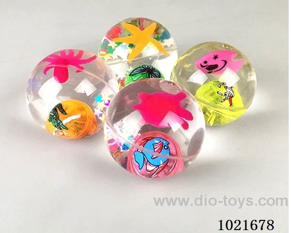 7.5CM Bouncy Ball with flash in Display box