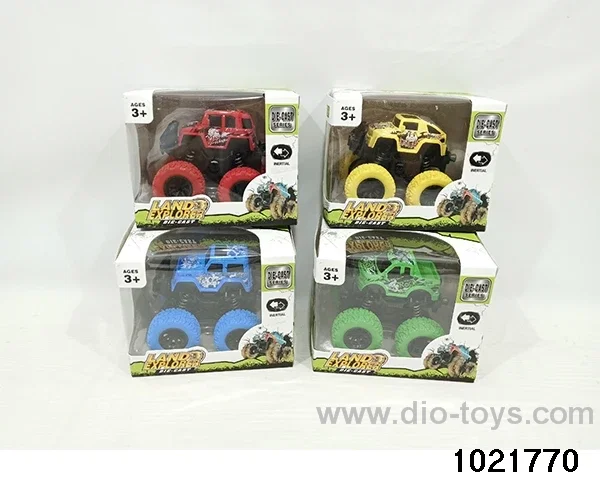 Double inertia alloy car in color box