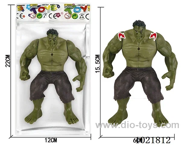 6.5inch Hulk with light (could movable joint)in Opp bag