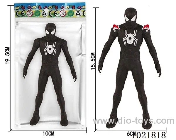 6.5inch Spider-Man with light (could movable joint)in Opp bag