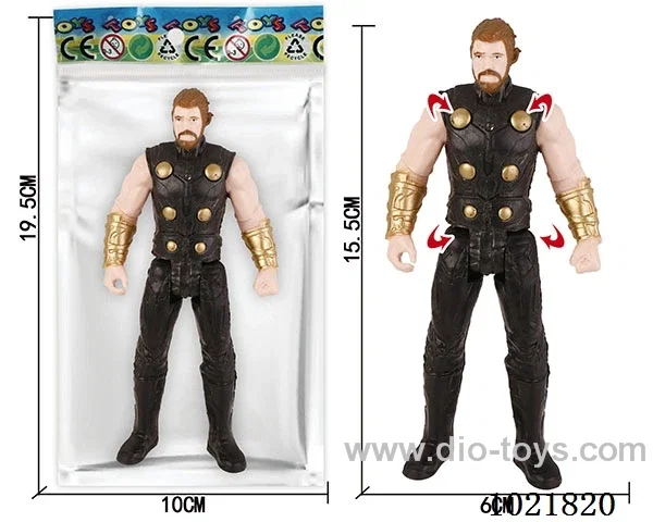 6.5inch Thor with light (could movable joint)in Opp bag