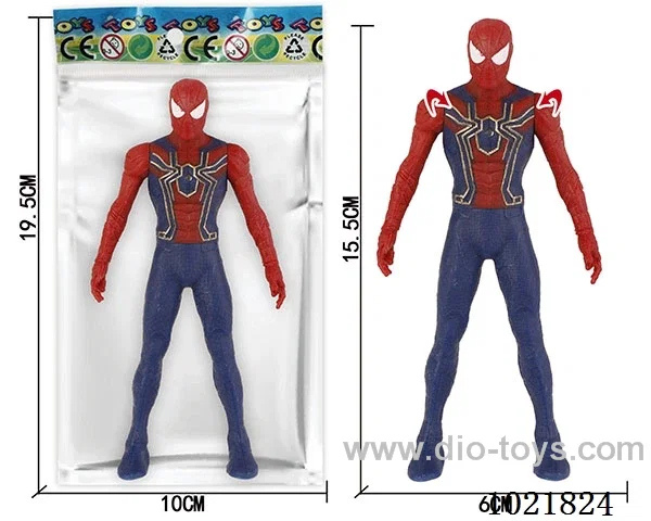 6.5inch Spider-Man with light (could movable joint)in Opp bag