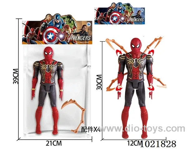 12inch Spider-Man with light&music in PP bag with header