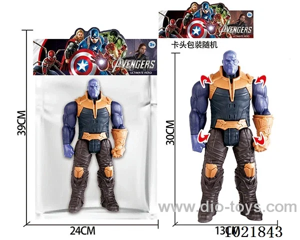 12inch Thanos with light&music (could movable joint)in PP bag with header