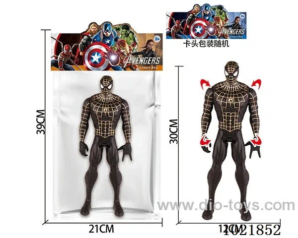 12inch Spider-Man with light&music (could movable joint)in PP bag with header