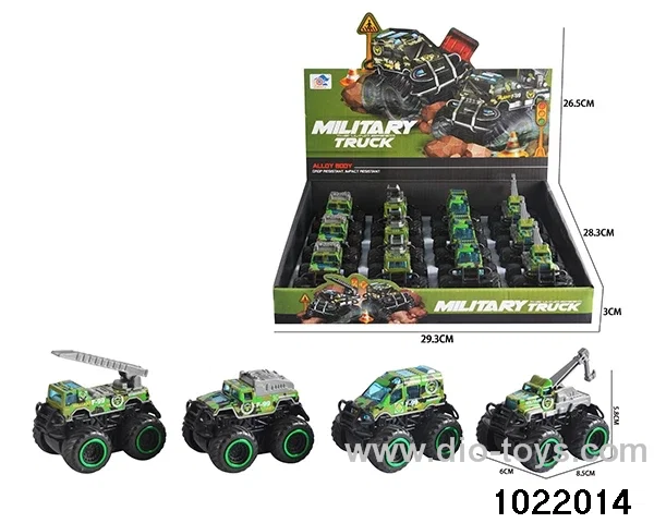 Double inertia alloy buggy in display box