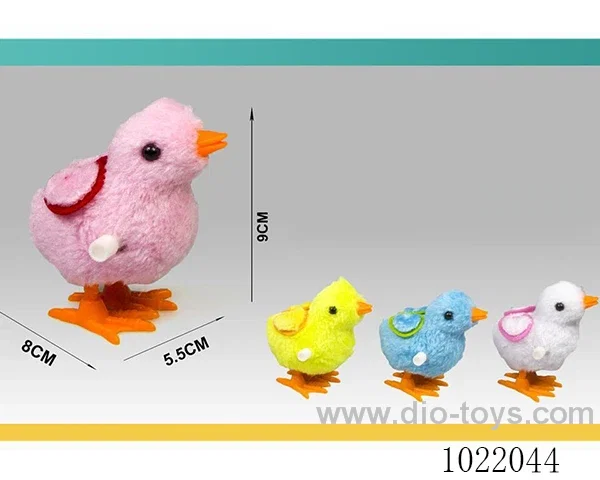 Plush duckling on chain 4color mixed loading in opp bag