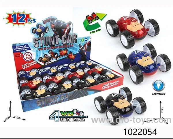 12pcs friction car with light