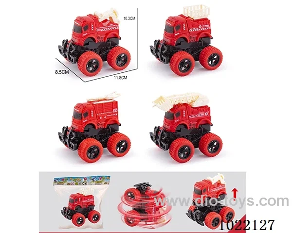 Collision deformation friction car 4sets mixed loading in OPP bag