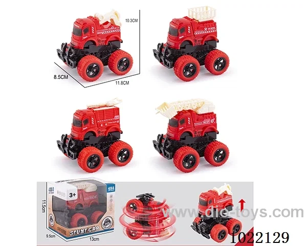Collision deformation friction car 4sets mixed loading in Window box