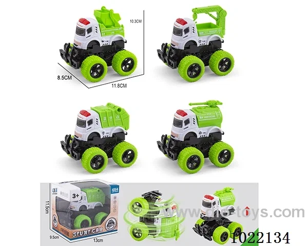 Collision deformation friction car 4sets mixed loading in Window box