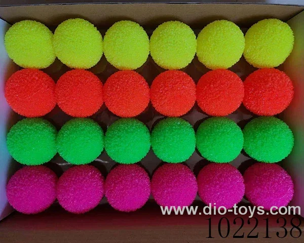 6.5cm  24pcs MONOCHROMATIC GRASS BALLS IN DISPLAY BOX
