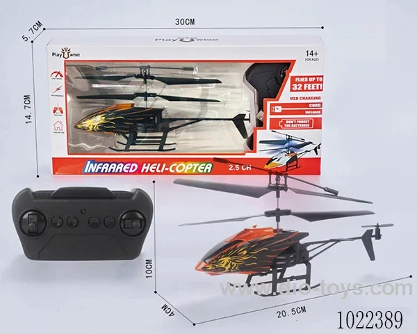 2ch RC helicopter with  Infrared function in window box