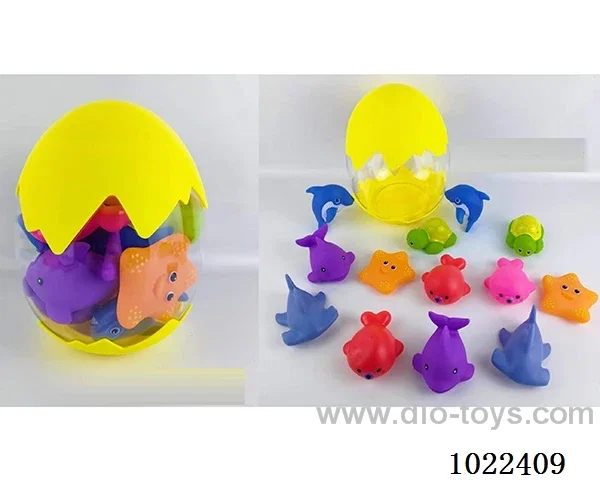 11pcs Enamelled Marine animals in cannon