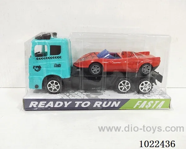 Inertial car 2color & 4set mixed loading in PVC cover