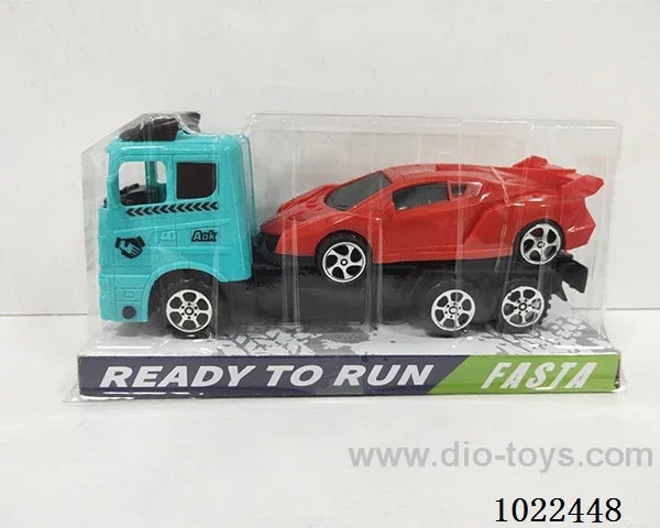 Inertial car 2color &2set mixed loading in PVC cover