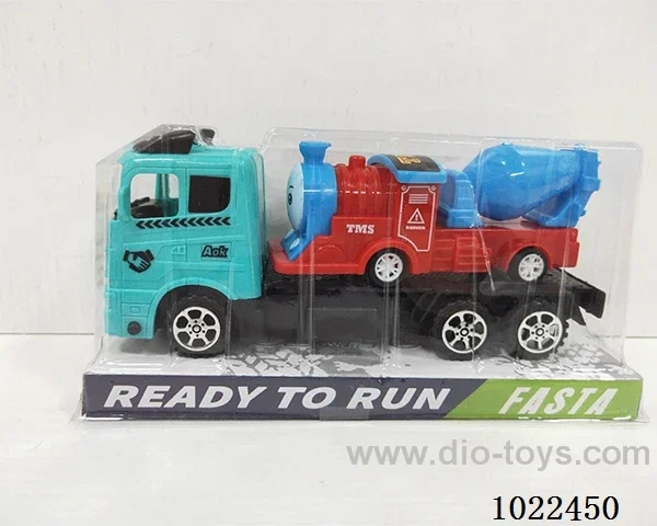 Inertial car 2color &4set mixed loading in PVC cover