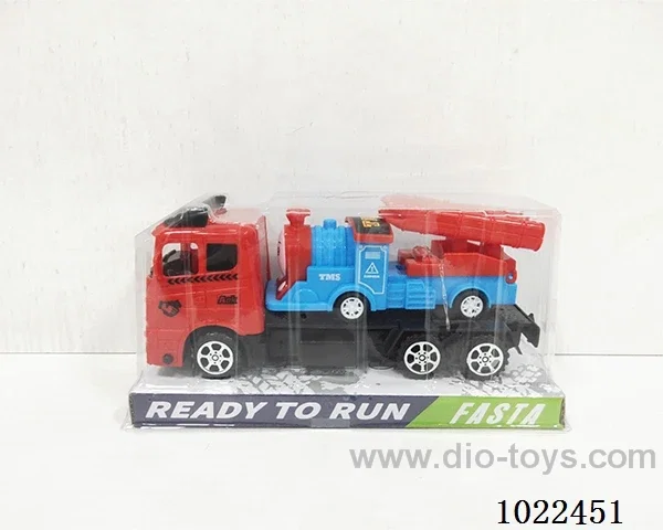 Inertial car 2color &4set mixed loading in PVC cover