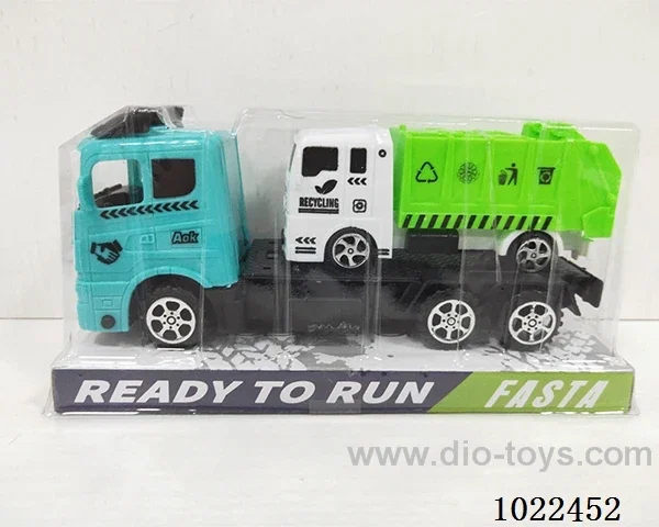 Inertial car 2color &4set mixed loading in PVC cover