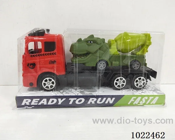 Inertial car 2color &4set mixed loading in PVC cover