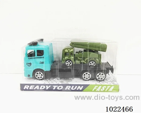 Inertial car 2color &4set mixed loading in PVC cover